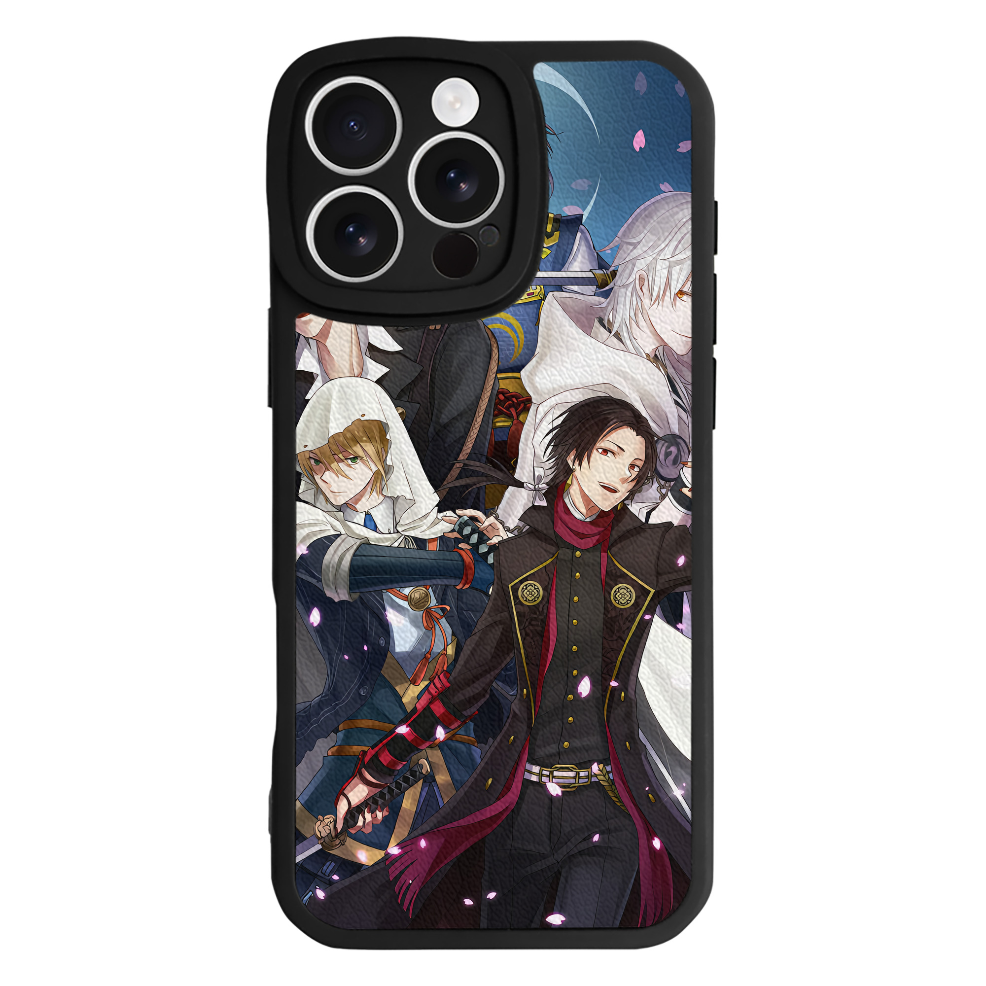 （画像用） 刀剣乱舞 Touken Ranbu 【iPhone 16シリーズ対応】シリコンスマホケース（レザー調） 材質：シリコン